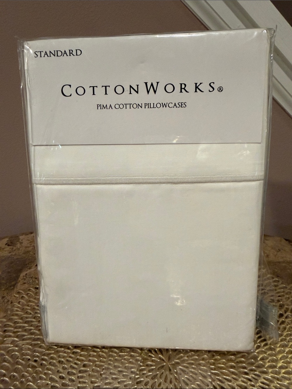 Cotton works 1000 Thread Count Pima Cotton Sateen Pillowcase Pair, Standard